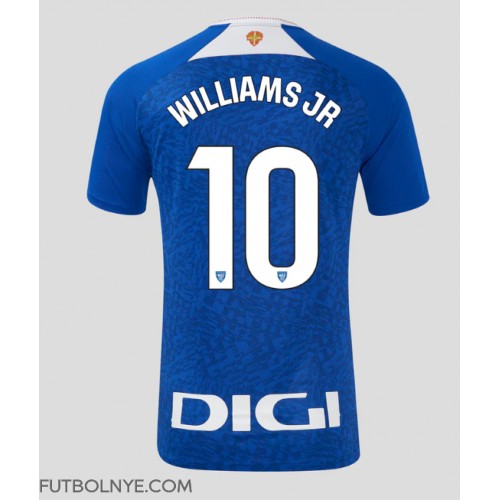 Camiseta Athletic Bilbao Nico Williams #10 Visitante Equipación 2024-25 manga corta